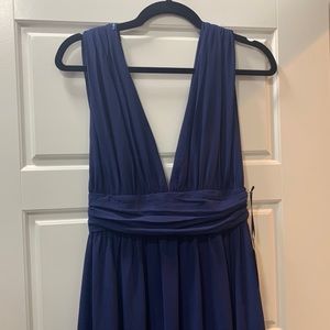 NWT Lulu’s Heavenly Hues Navy Blue Maxi Dress
